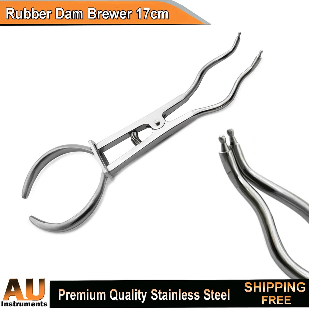 Brewer Rubber Dam Clamp Forceps Restorative Endodontic Instruments Lab