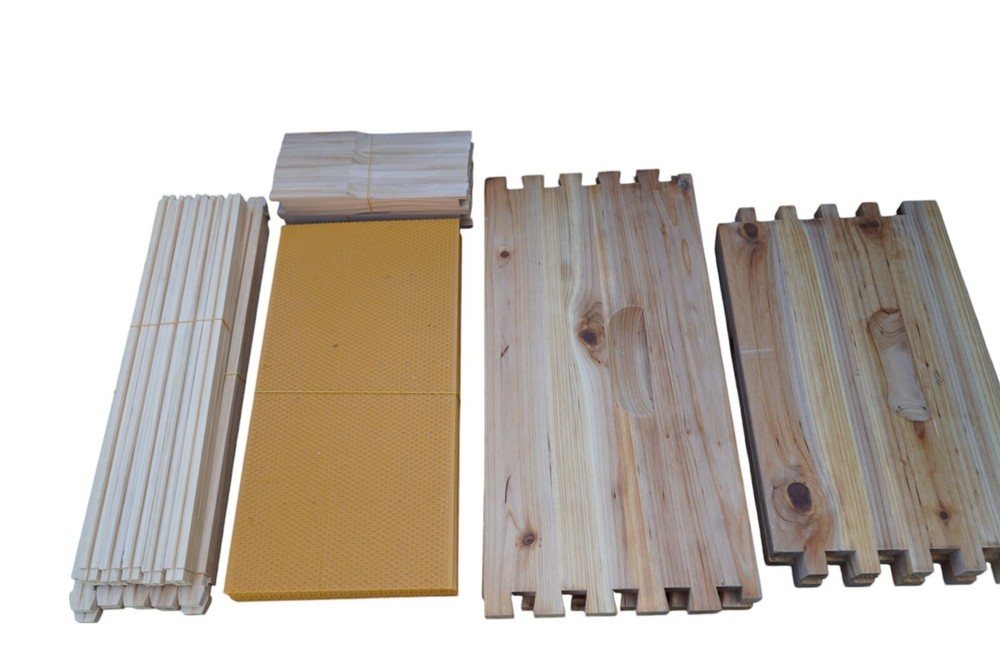 Bee Hive Langstroth Deep Beehive Kit, 10 Frames +10 foundation + 1 deep box