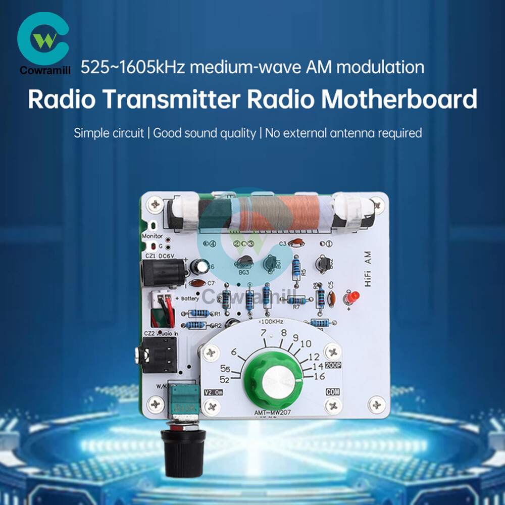 Medium Wave Radio Board AM Radio Transmitter DIY Circuit Board 525~1605kHz 6V
