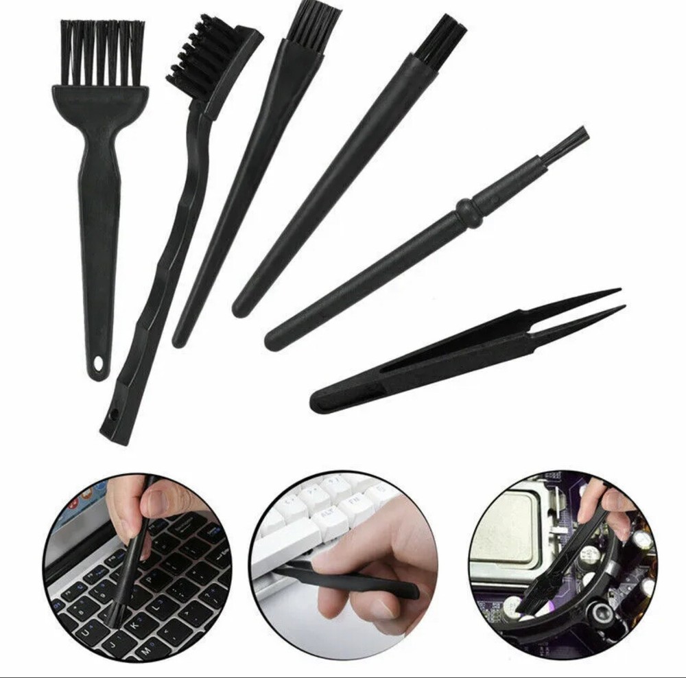 6Pc Keyboard Cleaning Brush Kit Tools Computer Anti-static For Laptop MacBook PC