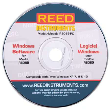 Reed Instruments R8085-Pc Pc Software, For Use With Mfr. No. R8085