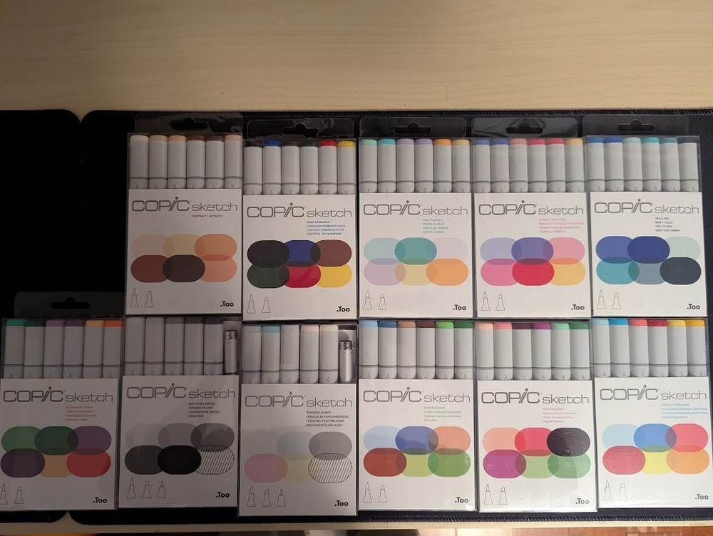 Copic Sketch Markers 6pc Pre-Packaged Set [You Select]