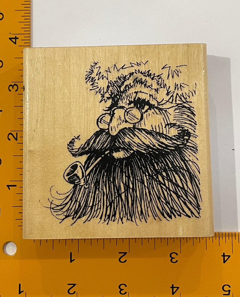 Santa? Pinocchio’s Father? Rubber Stamp by Anita's