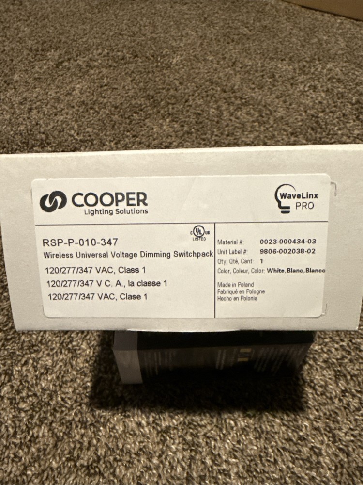 Cooper RSP-P-010-347