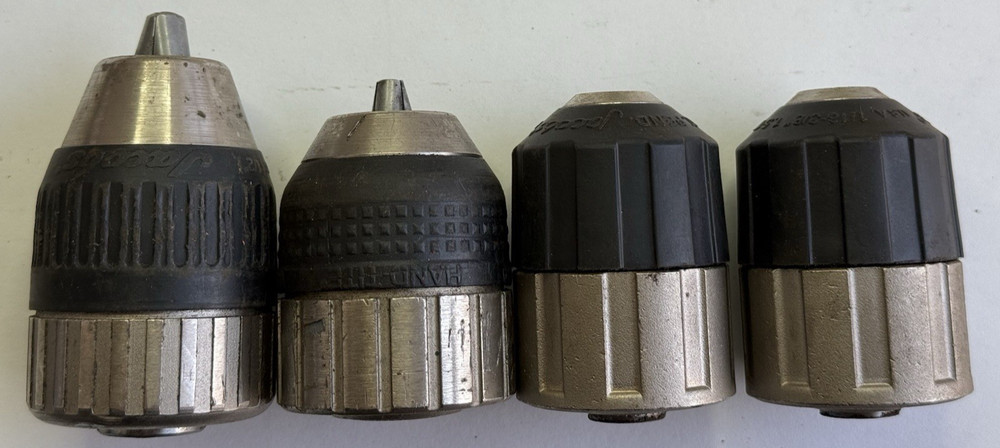 4 Jacobs Hand Tite Keyless Chucks Used