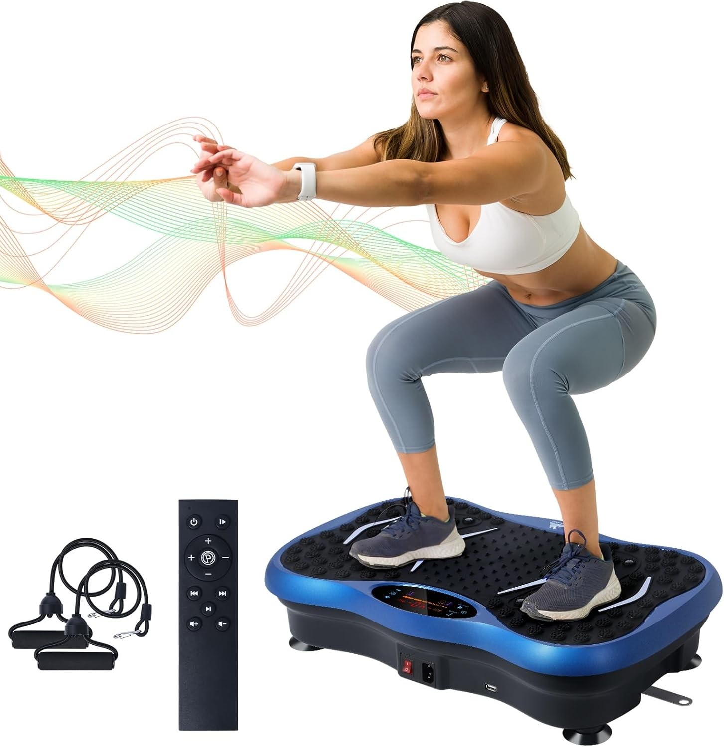 Vibration Plate – Full Body Workout & Weight Loss Machine for Home，330lbs