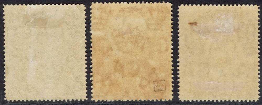BRUNEI 1908 RIVER VIEW 4C 5C AND 25C WMK MULTIPLE CROWN CA
