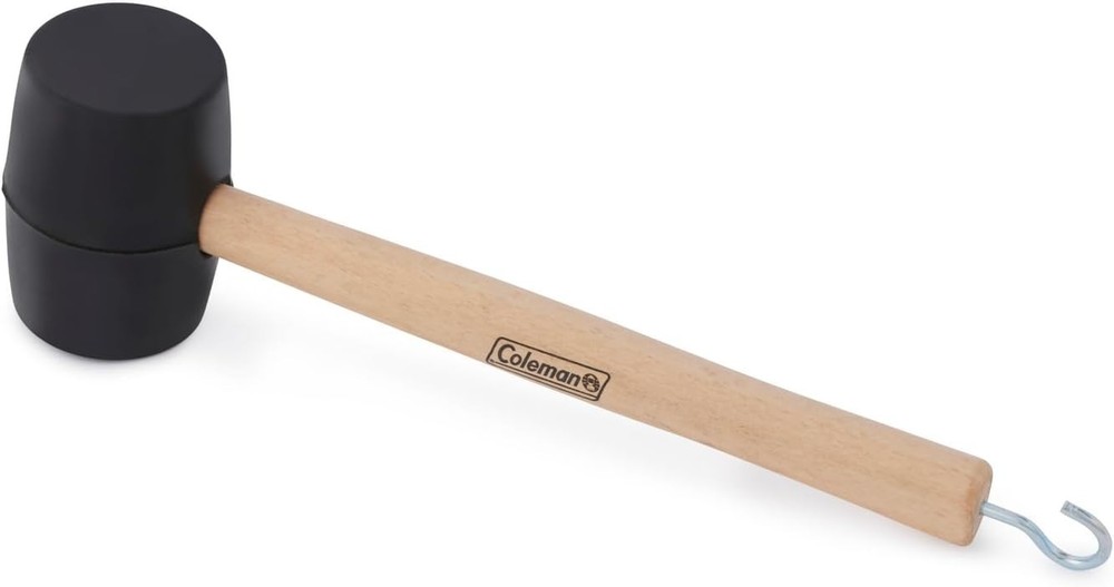 Sturdy Rubber Mallet with Built-In Tent Stake Puller – Essential for Campers