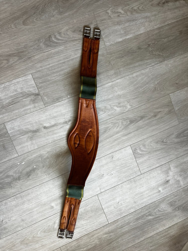 Devoucoux 50-Inch Girth - Padded Leather and Elastic - EUC