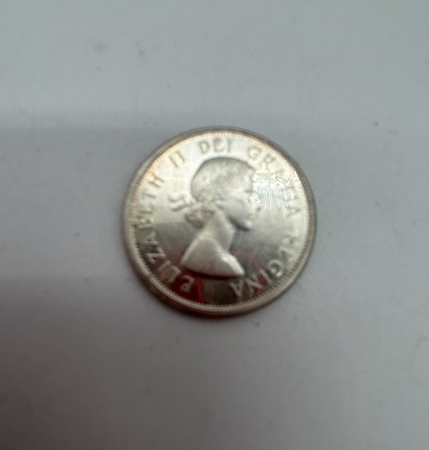 1963 Canada Silver Quarter - 80% Silver - Great Condition