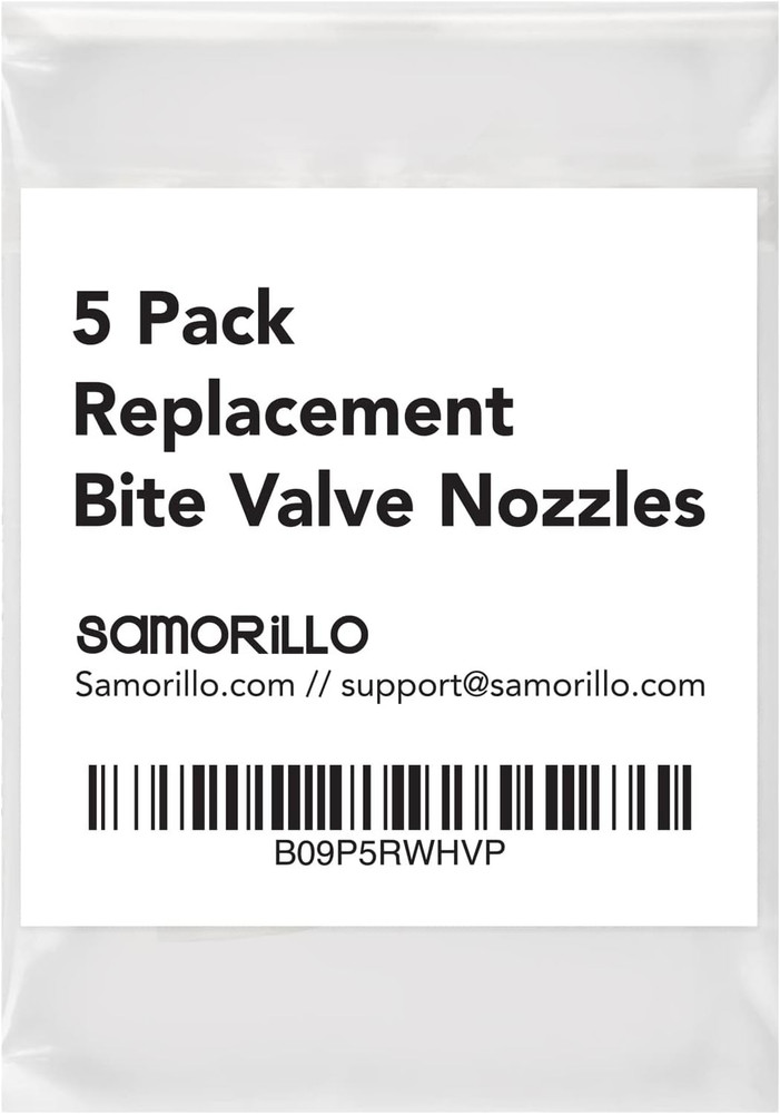 5-Pack Replacement Bite Valve Nozzles Compatible with Osprey, Nathan & Hydrapak