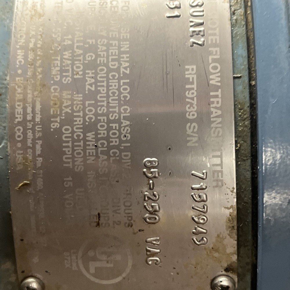 Micromotion Elite Flow Transmitter Rft9739D4SUAEZ