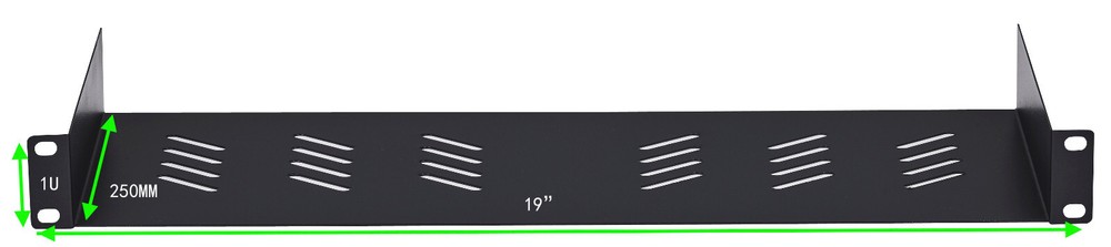 Universal 1U Rack Tray Mount 19" Server Network Equipment, 10" (250mm) Deep lot