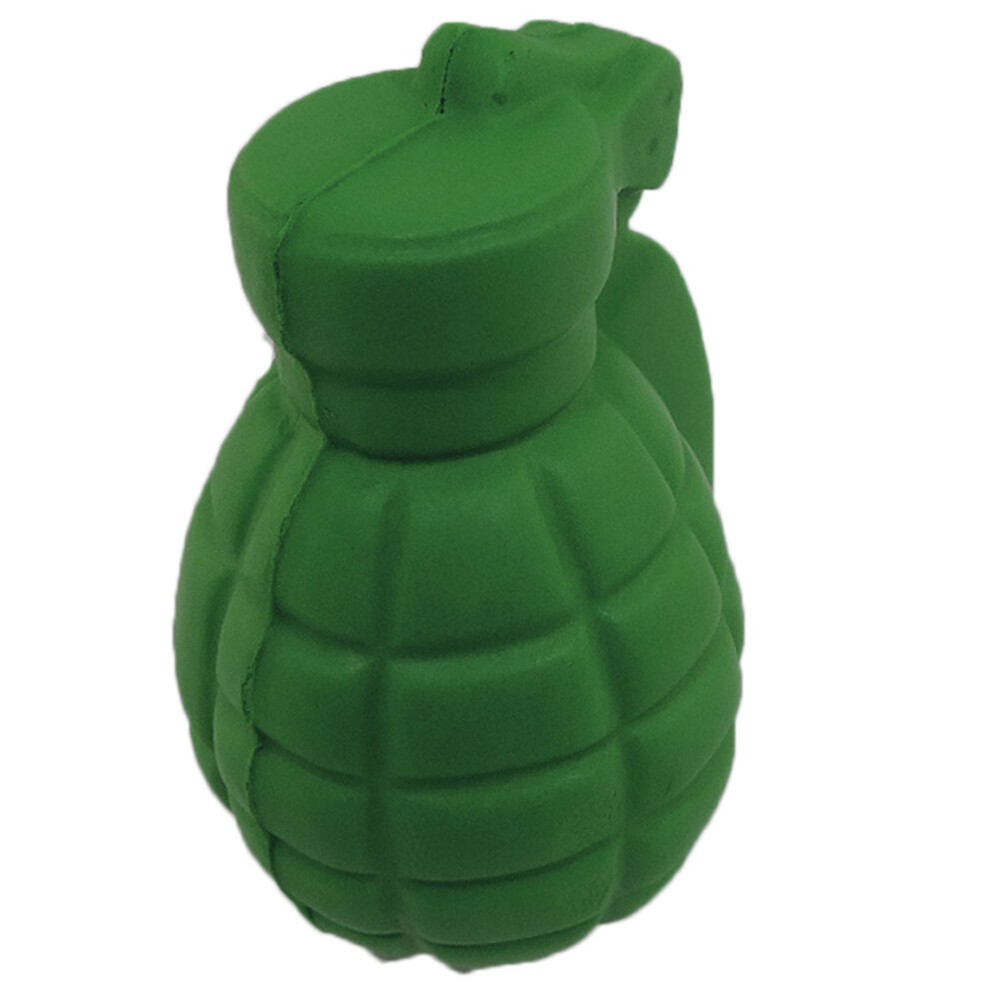Stress Relief Squeezable Foam Green Grenade