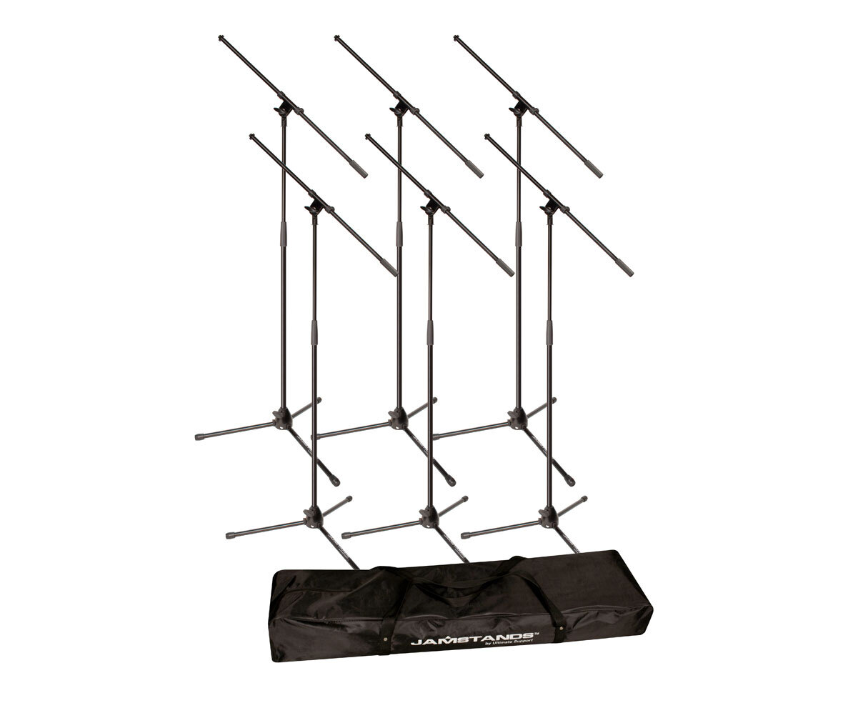 Ultimate Support JamStands JS-MCFB6PK 6-Pack Tripod Mic/Microphone Boom Stand
