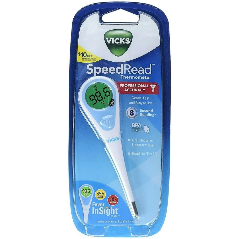 Vicks Speed-Read Thermometer with Fever InSight, V912