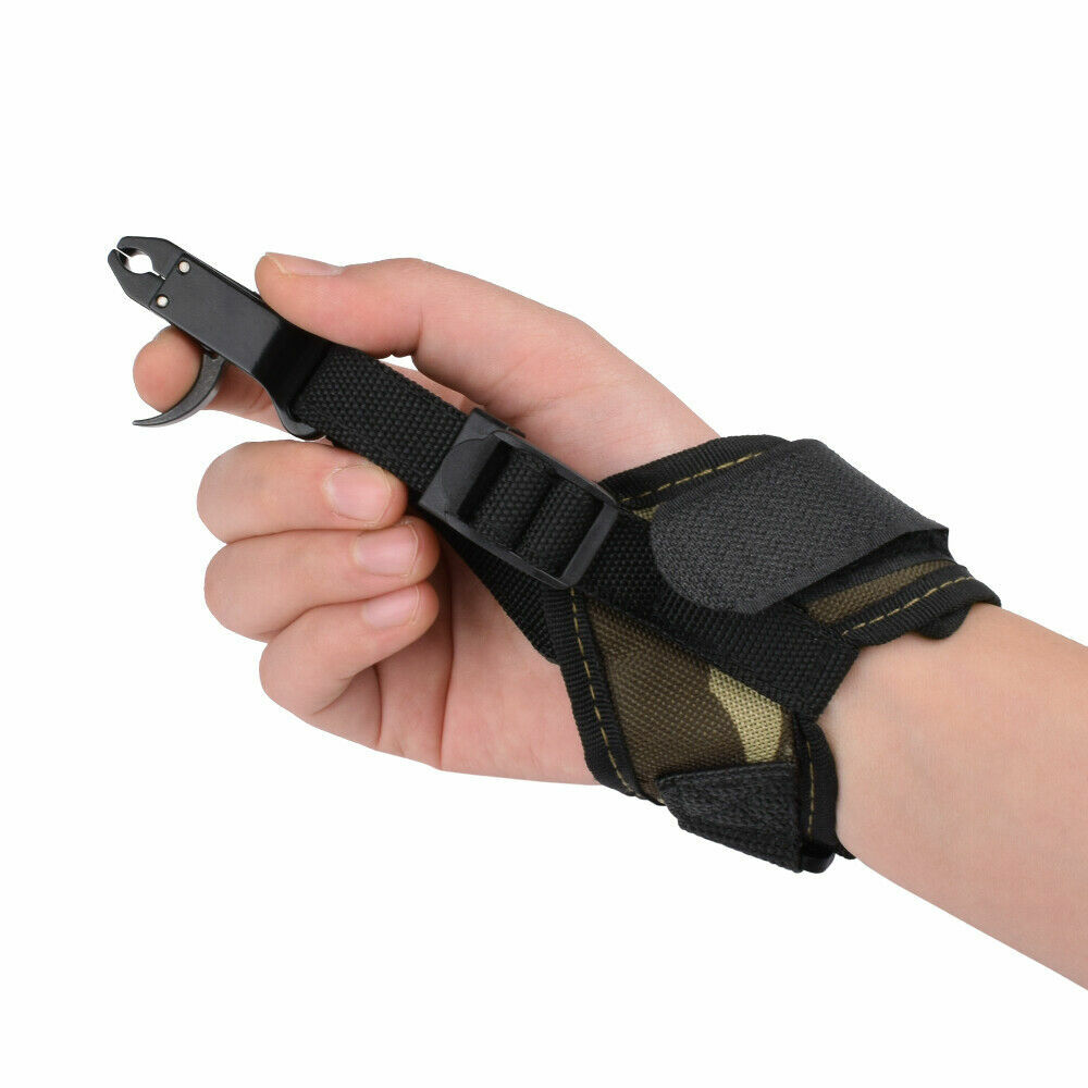 Archery Adjustable Release Aid Caliper Wrist Trigger Strap Compound Bow New