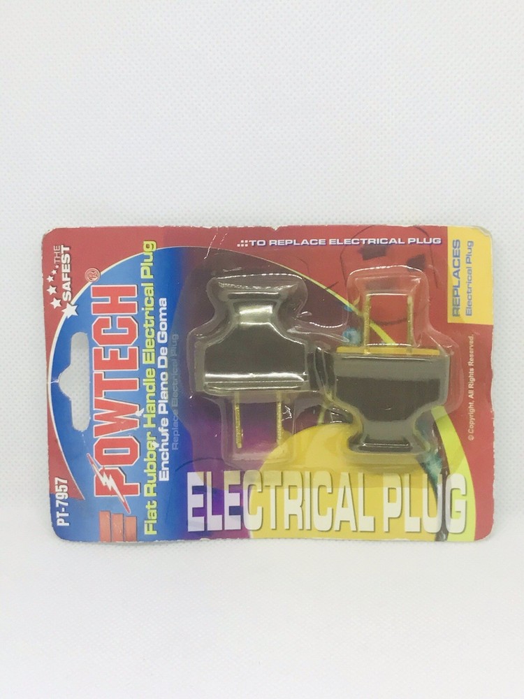Powtech Flat Rubber Handle Electrical Plug Replaces -PT-7957…79
