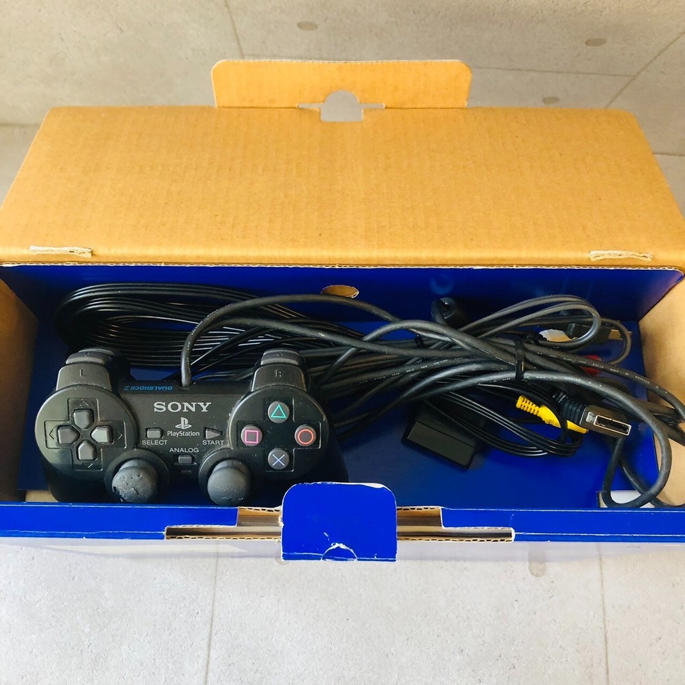 Sony PlayStation2 PS2 black SCPH-30000 Console controller Cable Memory NTSC-J