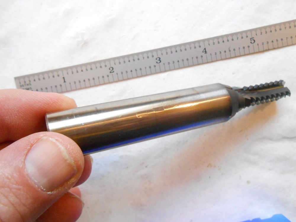 NEW SCT USA 5/8-16 TPI, INTERNAL & EXTERNAL 4 FL. SOLID CARBIDE HEAD THREAD MILL