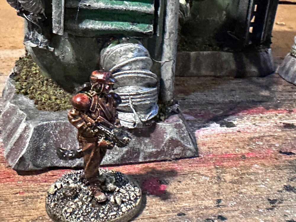 Custom Scratch-Built Wargaming Terrain – TRI-40 site: Tabletop Piece.
