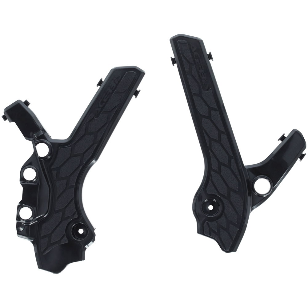 Acerbis X-Grip Frame Guards Black/Black For Suzuki DRZ 400SM 2005-2009,2013-2024