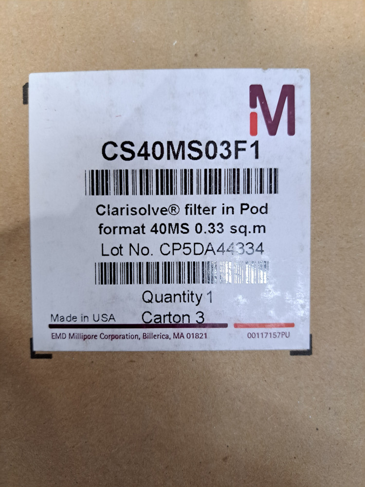 Millipore Clarisolve Filter Pod CS40MS03F1 40MS 0.33 m²