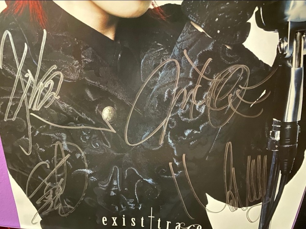 Exist Trace Autographed Poster Visual Kei 11x17” Jrock