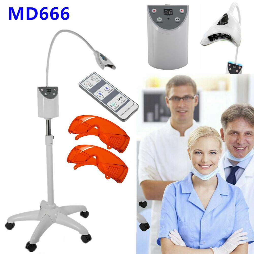 MD666 Mobile Dental Teeth Whitening Machine Cold Light Bleaching LED Accelerator