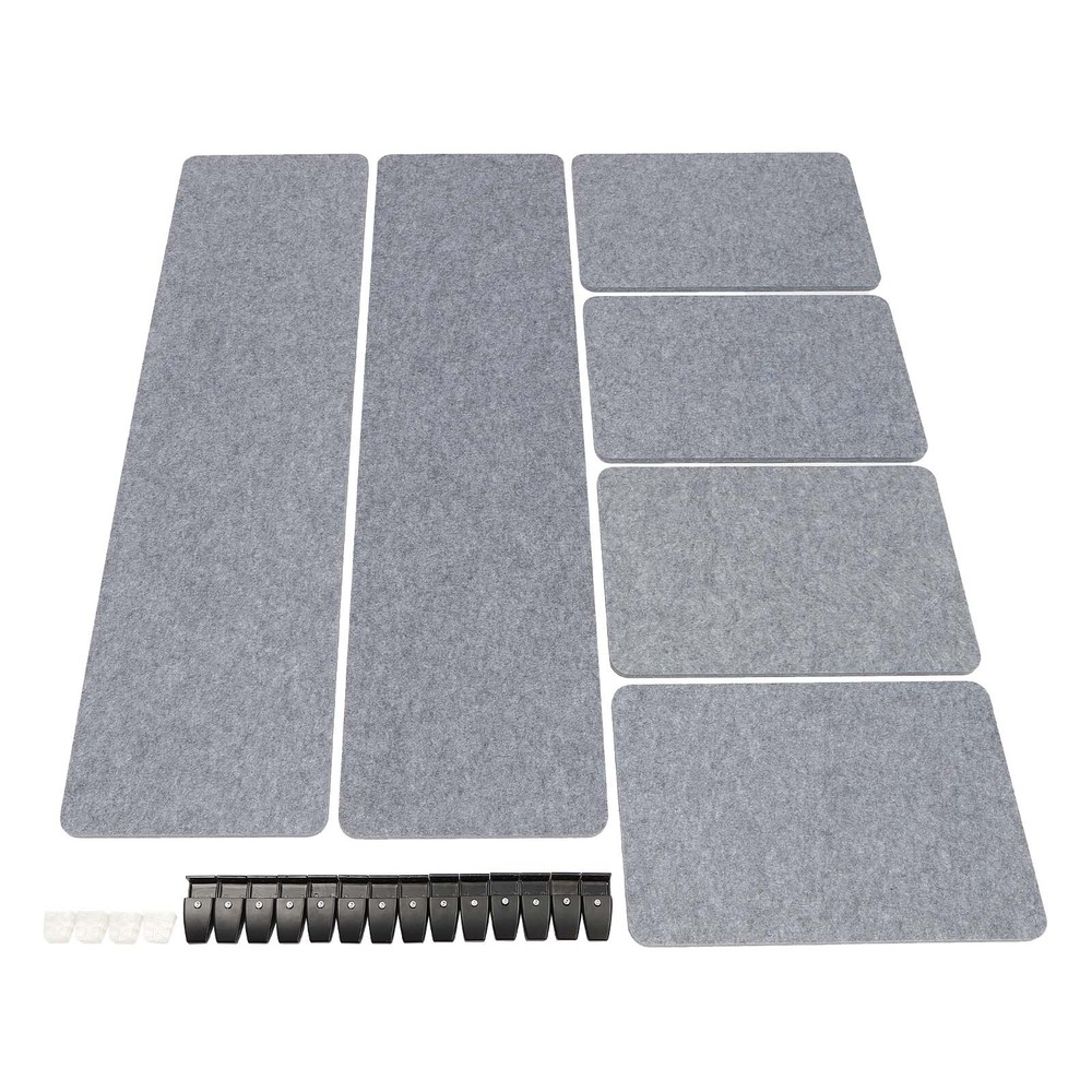 Clamp-On Acoustic Desk Divider Privacy Panel for Productive Workspaces