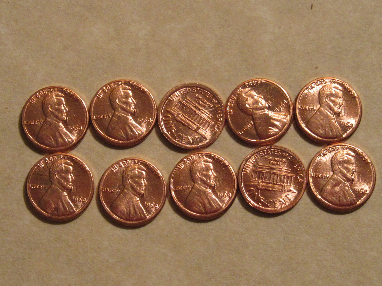 U.S. Coin MINI CENT 10 Piece grp Magic miniature 10 coins ebayship