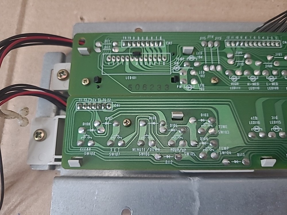 Monitor MPI 441 Heater Control On Off Temperature Button Computer Panel Board