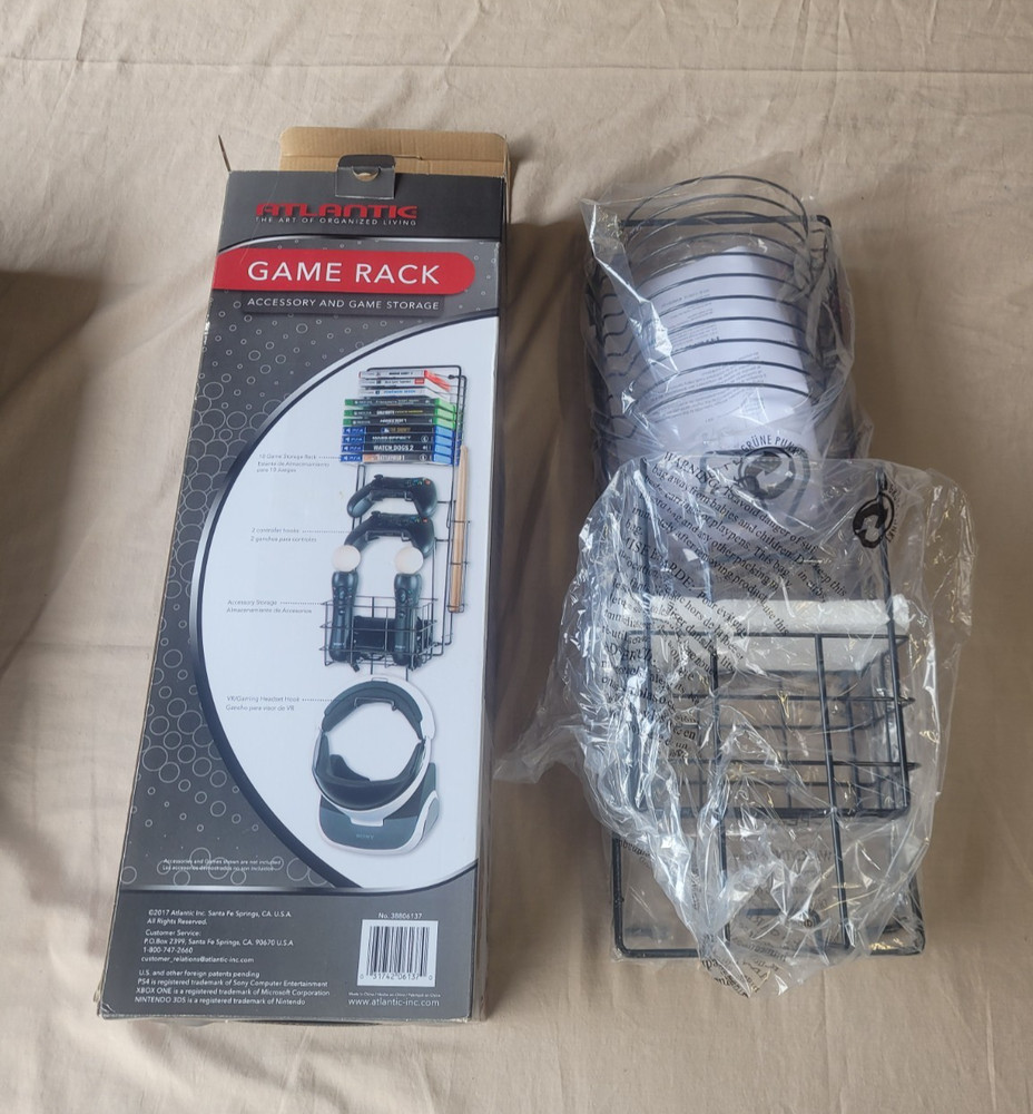 Atlantic Wall Mount Game Rack accessory and game storage