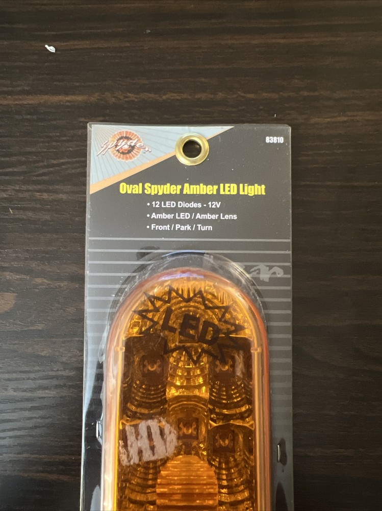 Spyder Oval LED Amber light 83810