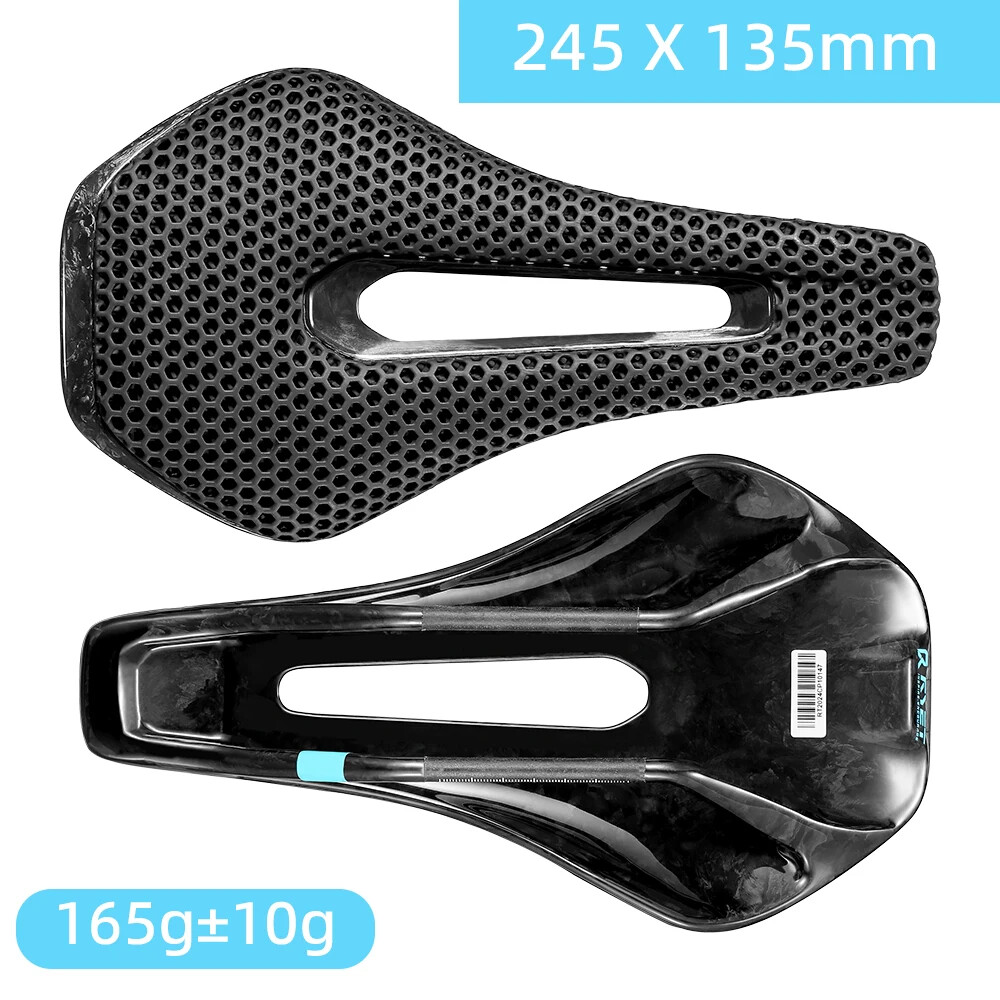 3D Printed Full Carbon Bicycle Saddle 135/145/155mm MTB Gravel Road Bike Seat