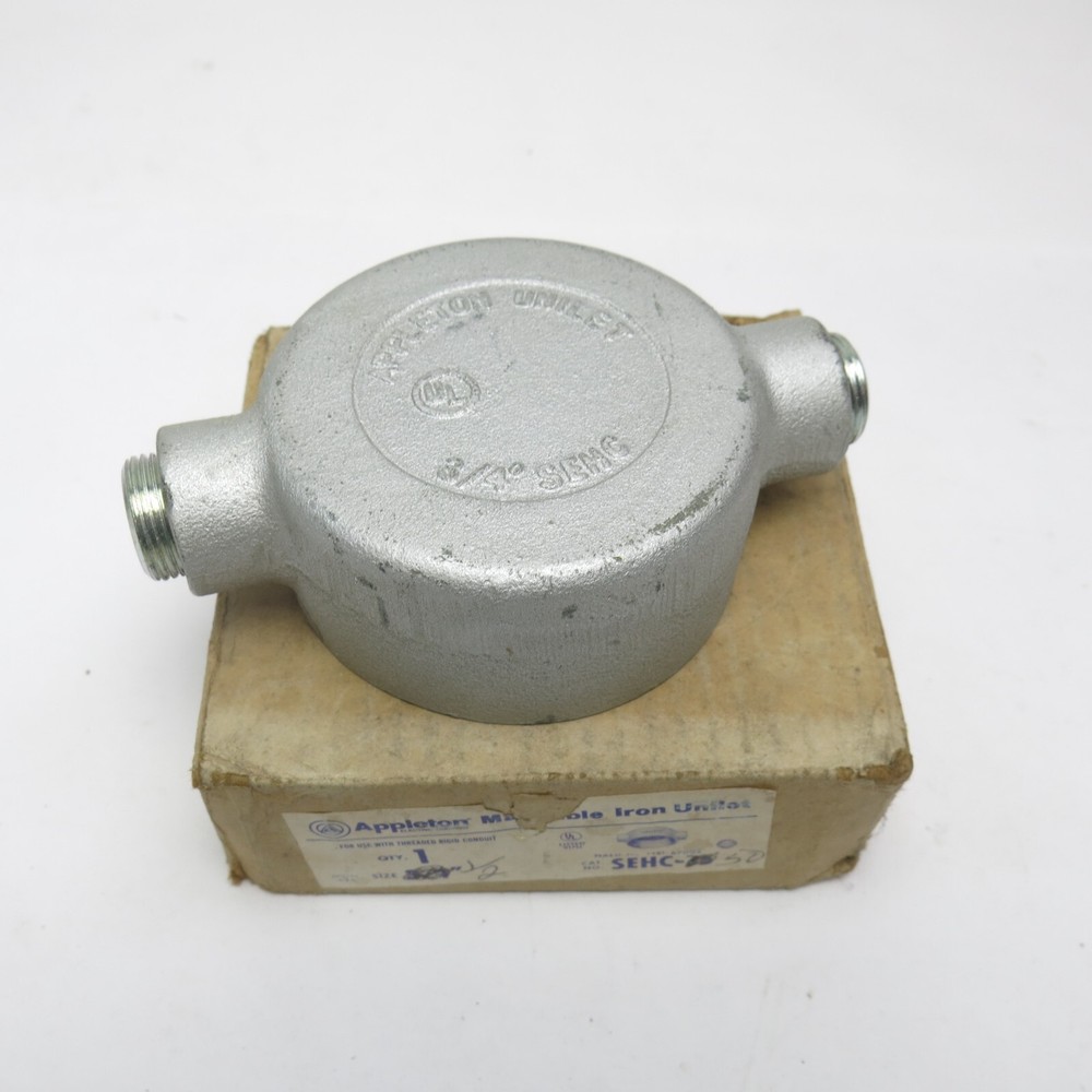 Appleton SEHC-50 Rounded Conduit Outlet Box - Threaded - New