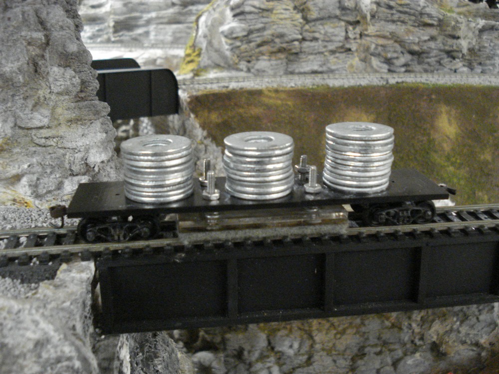 HO train track cleaner car pads