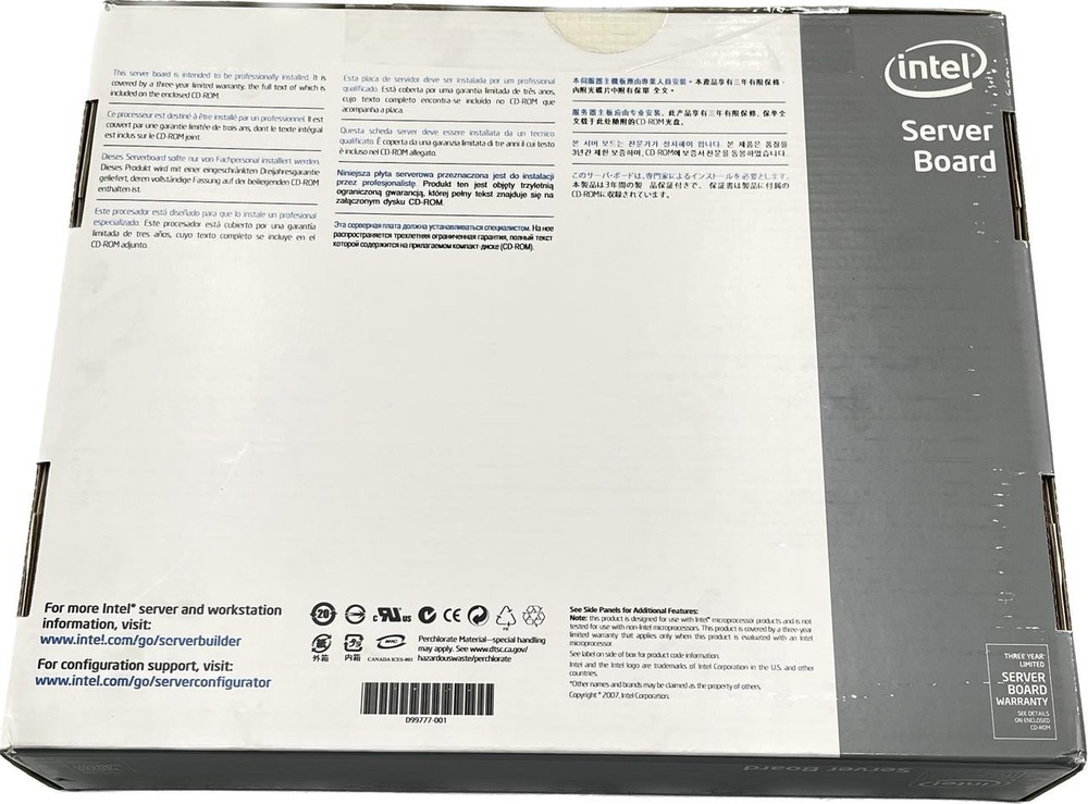 INTEL S3210SHLC SINGLE PROCESSOR DDR2 6 SATA PORT PCI-E (SERVER MOTHERBOARD) NEW