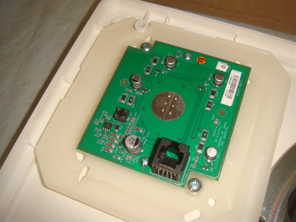 TELECOR ESERIES E2444-LD-MA DISPLAY CALENDAR CLOCK SPEAKER STROBE (l3)- READ!