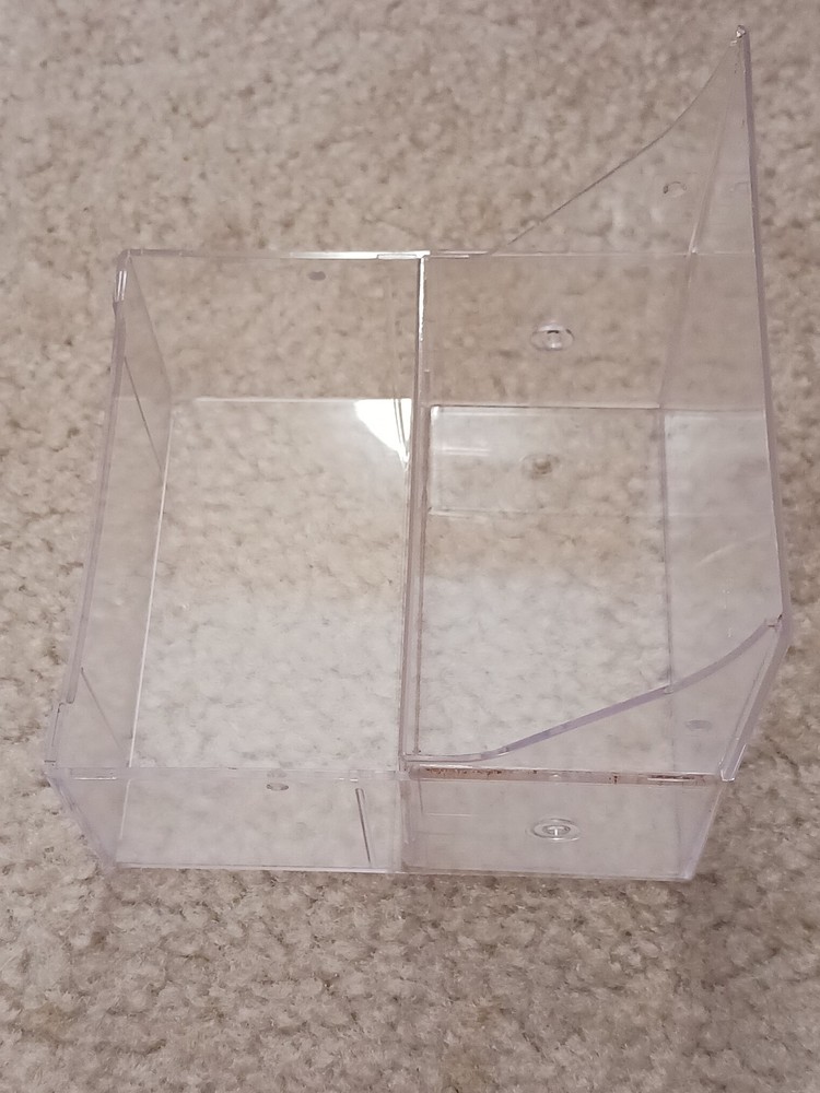 MEMOREX 10-Disk 3.5" Floppy Disk Plastic Storage Box for Desk/Drawer-Clear