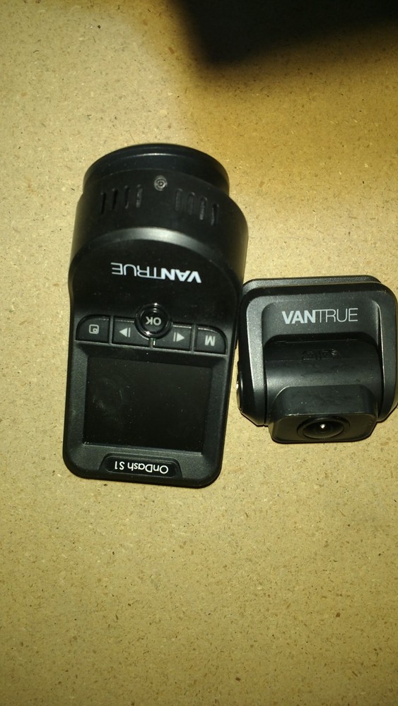 Vantrue OnDash S1 Dash Camera Front Rear Camera Set INCOMPLETE READ LISTING