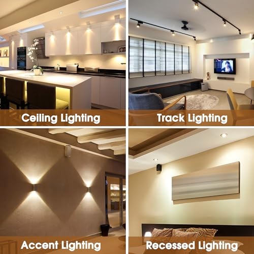 GU10 Halogen 50W Bulbs, 120V Halogen Light Bulb, Gu10 Base 3 Pack Warm White