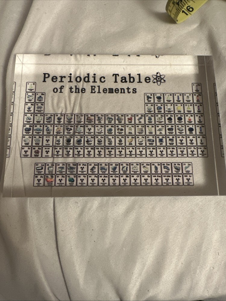 Periodic Table Of The Elements, Acrylic,