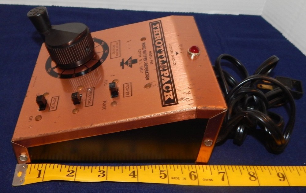 Vintage MRC Model 500 HO Train Control Throttle Pack with Box & Instructions