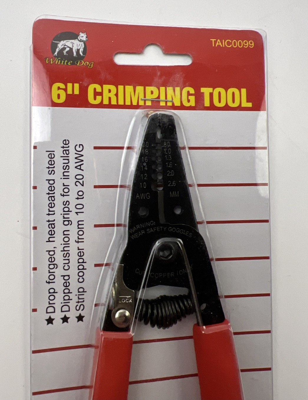 6" Crimping Tool - White Dog Unopened