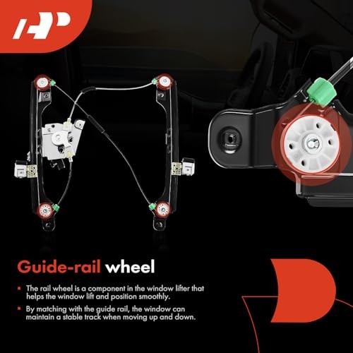 Electric Power Window Regulator with Motor Compatible with Front Driver