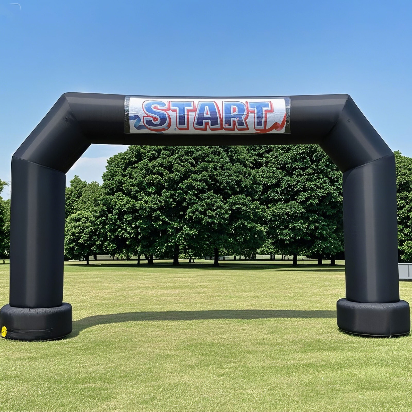 21Ft Inflatable Arch with Built-in Blower – Perfect for Events & Races - Black