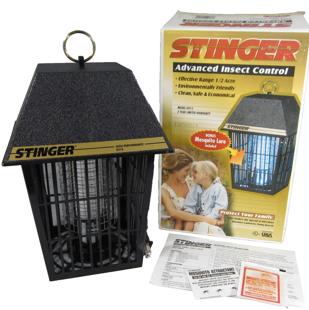Stinger UV15 Bug Zapper Insect Mosquito Trap ½ Acre Coverage - Open Box