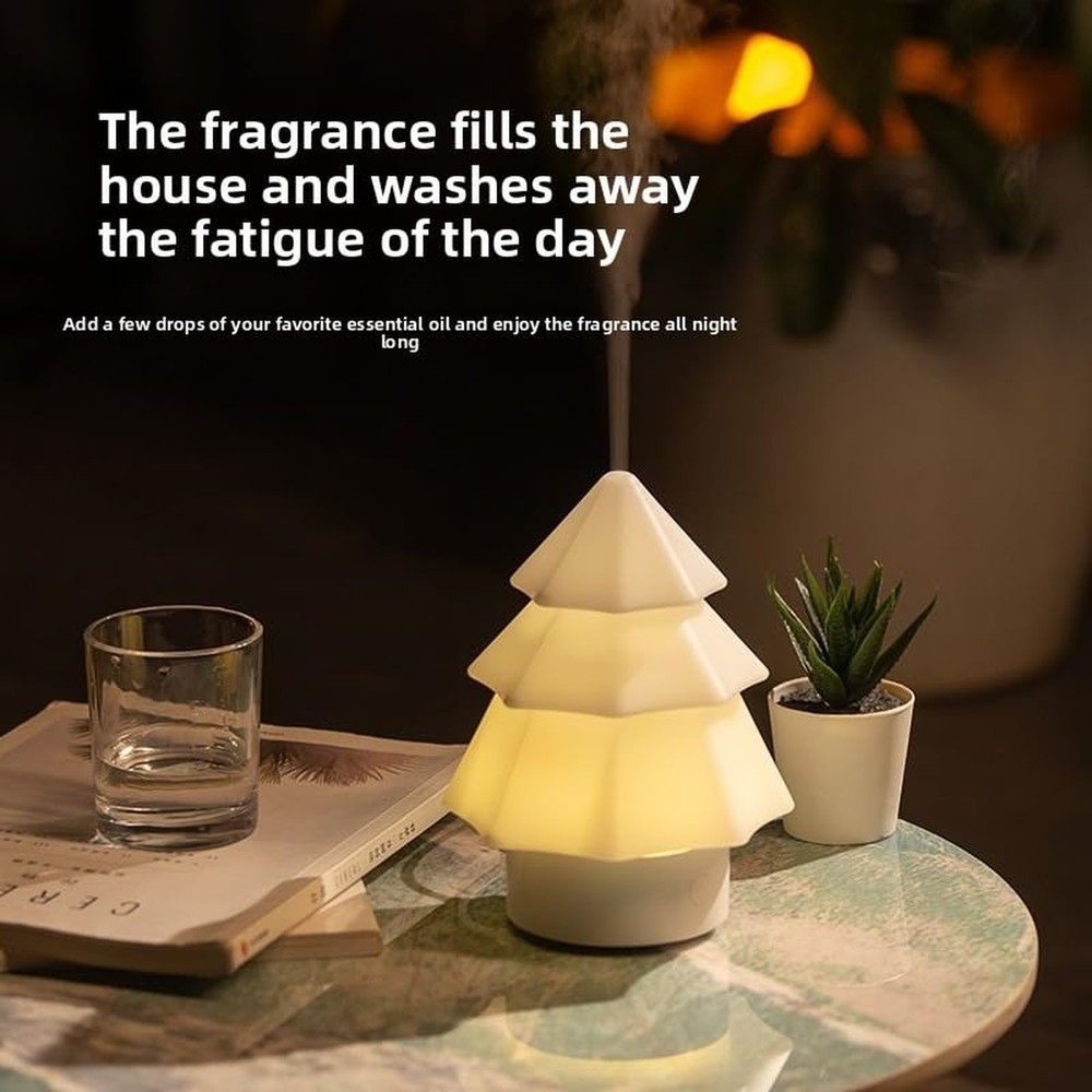 Christmas Tree Aromatherapy Machine, 3-in-1 Essential Oil Diffuser with Color...