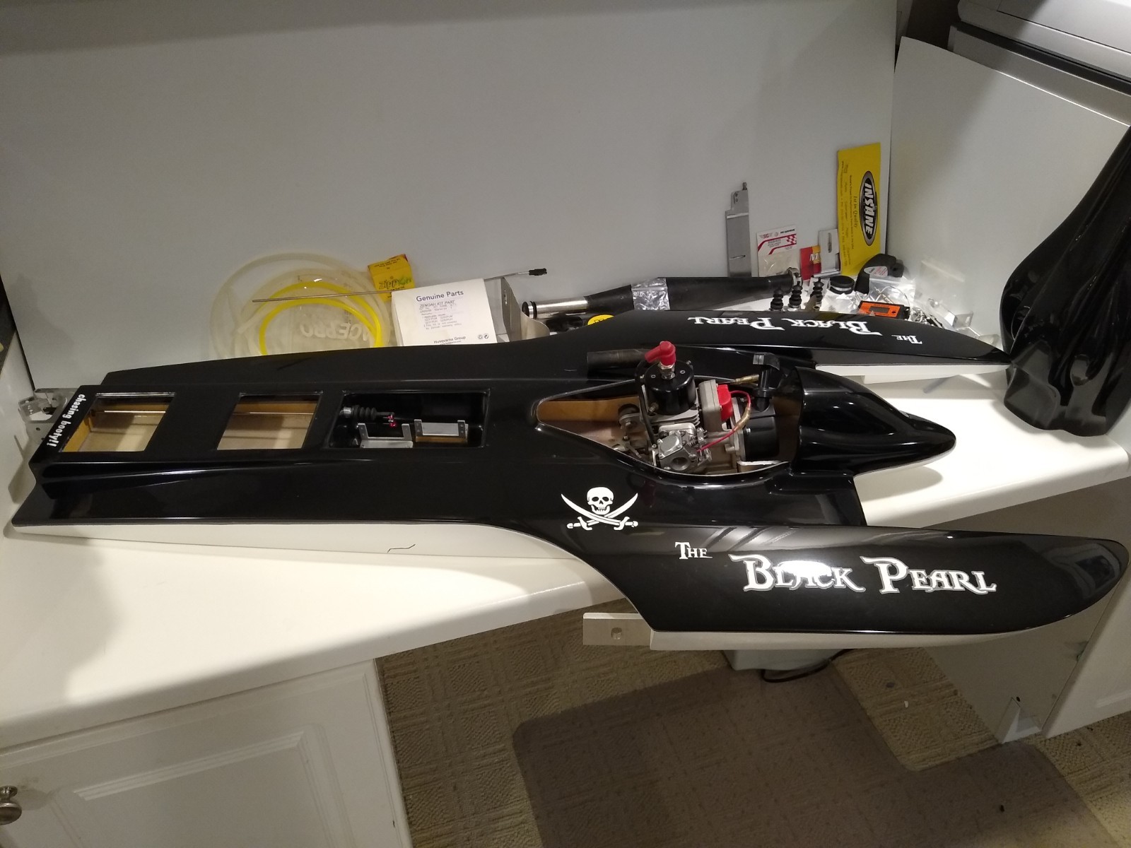 Blazer Whiplash GV Fiberglass Gas RC Race Boat Zenoah IMPBA NAMBA G1 Hydro READ